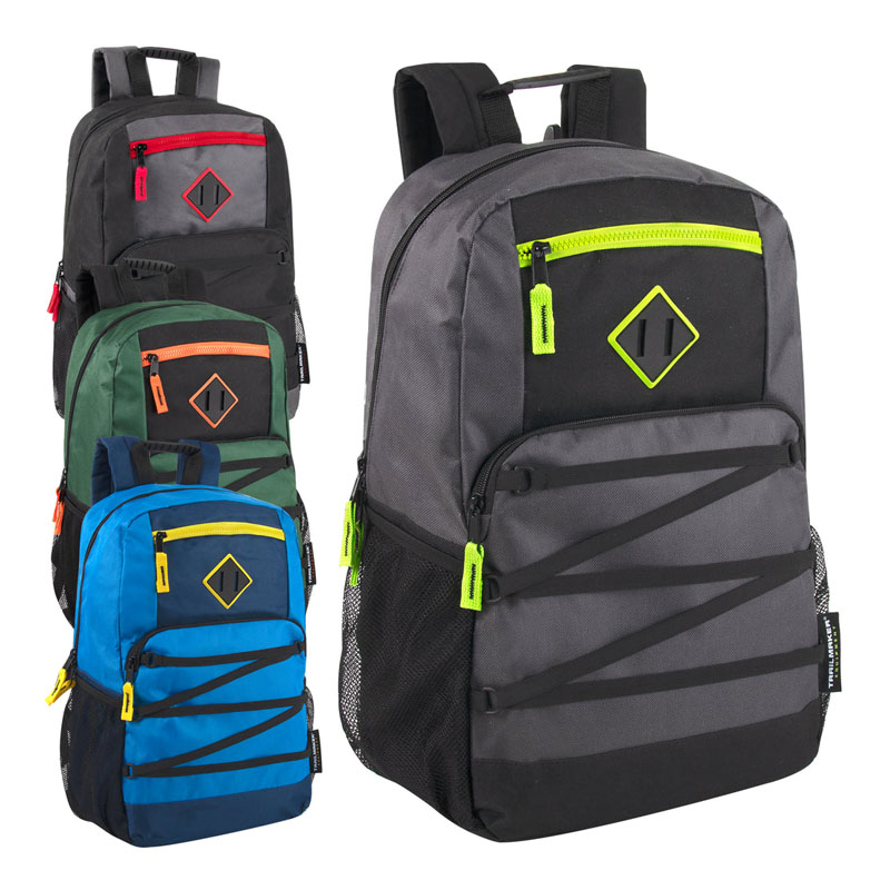 Backpacks bungee le zipper dùbailte le roinn laptop