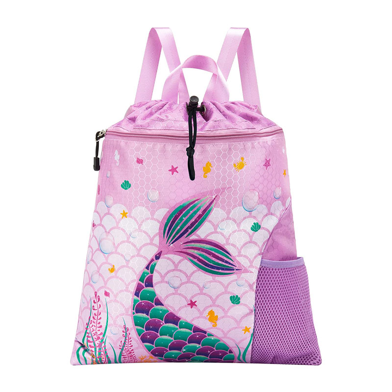 Bag tarraing-snàmh Mermaid Gym a tha a’ reic teth