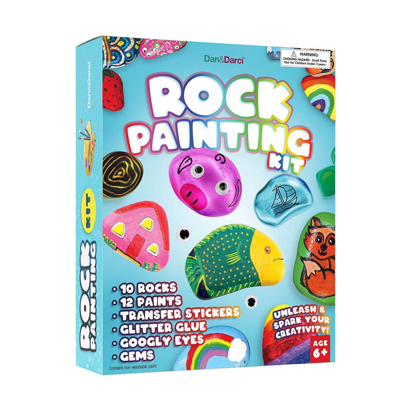 Kit Painting Rock Kids Ciùird Ealain DIY